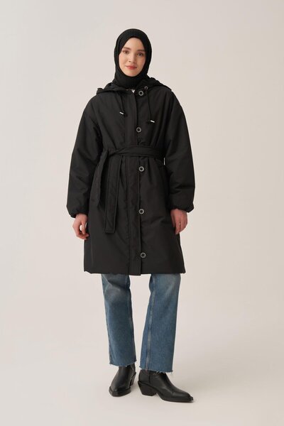 ALLDAY Black-Belted Relax Inflatable Coat