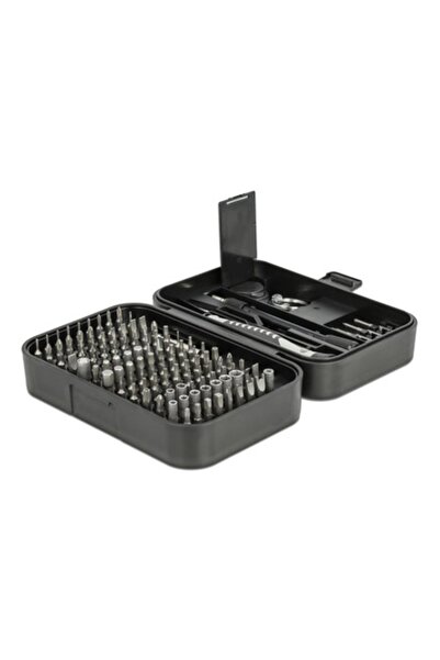 DELOCK Set de 130 de șurubelnițe de precizie, Delock, negre