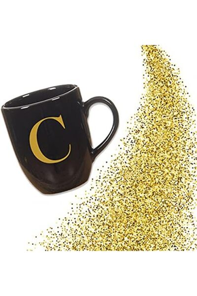 Nacario Nrcrioshop Hksc103 Black Mug with Letter C 1201248