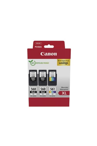 Canon Set de 3 cartușe de cerneală, multicolore