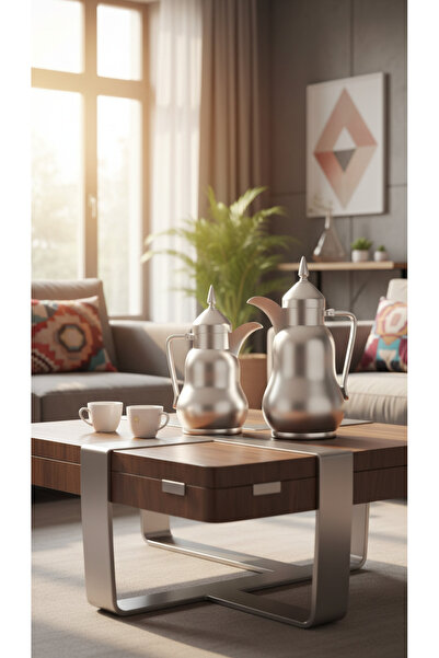 Generic 1 liter/500 ml tea or coffee thermos set