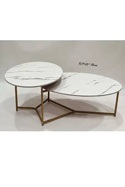 TrentonGCC Modern Wooden Side Table 60×35 cm with Black Metal Legs – Minimali...