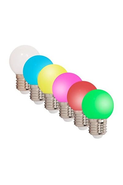 Ibiza Light Set de 6 becuri LED colorate E27 G45 0.5W