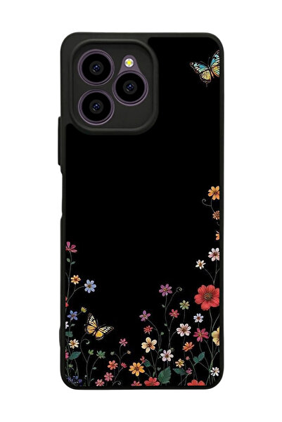 omix X6 Uyumlu Floral Tasarımlı Glossy Premium Kılıf