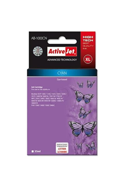 ActiveJet Мастилен патрон AB-1000CN, 36 мл, син