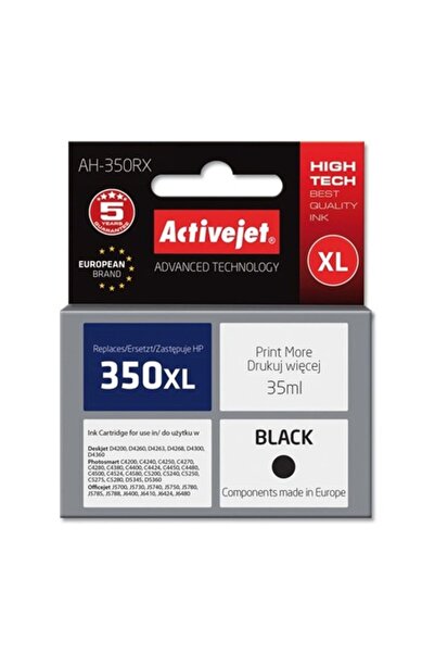 ActiveJet Ink Cartridge AH-350RX, ActiveJet, Compatible with HP 350XL/CB336EE...
