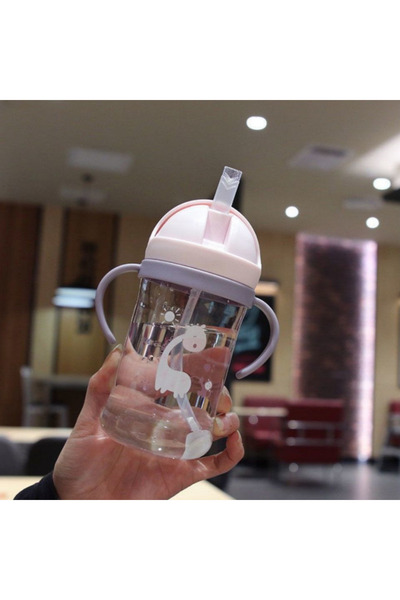 Choice Pink B Straw Cup, Learning Drinking Cup, Water Cup, Birthday, Christma...