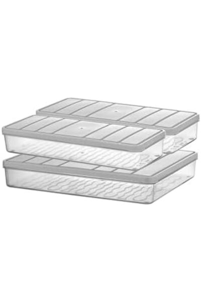 Nacario Nrcrioshop - Nora 3-Piece Set, 1 Large + 2 Small Size Light Gray Stor...