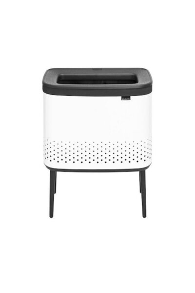 Brabantia Καλάθι πλυντηρίου Bo, Brabantia, ανοξείδωτο, λευκό, 60 λίτρα