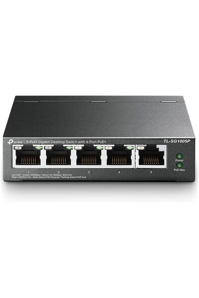 Nacario Nrcrioshop Tl-Sg1005P, 5-Port Gigabit Desktop Switch with 4-Port Poe+...