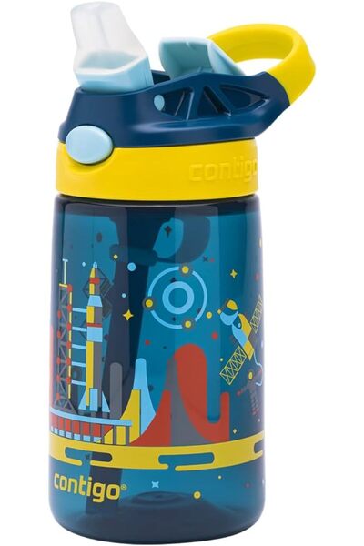 Nacario Nrcrioshop Gizmo Flip Space Tritan Children's Water Bottle 420 ml Blu...