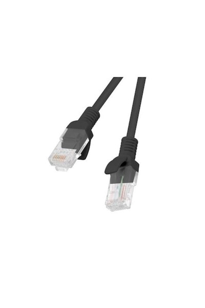 Lanberg Cablu de conectare RJ45 cat. 5e UTP 1m negru, pachet de 10