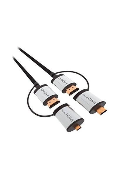 Omega HDMI Cable Male to Male with Mini and Micro HDMI Adapters, 1.5m
