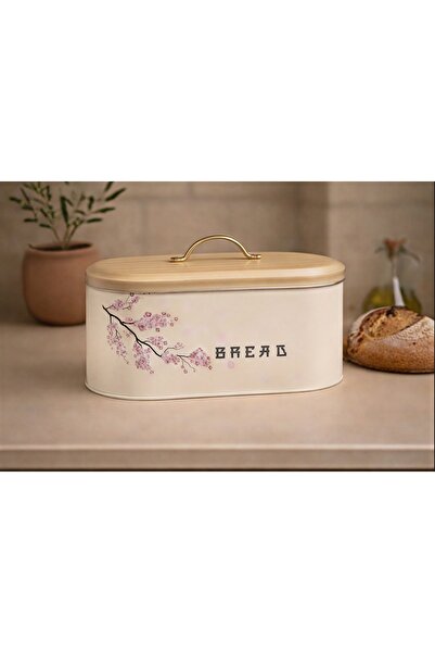 Tinfinity Store Sakura Desenli Ekmek Kutusu