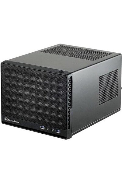SilverStone Кутия Mini-ITX Cube, USB Type-C, Черна