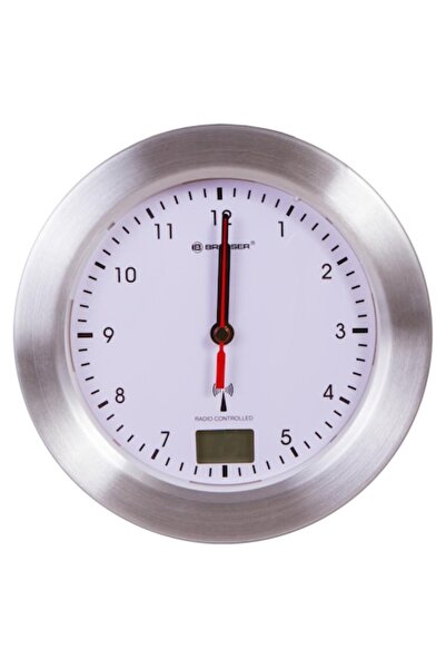BRESSER Ceas de perete MyTime, impermeabil pentru baie, alb
