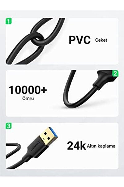 Nacario Nrcrioshop USB 3.0 USB to USB Data Cable, 1 Meter 1201248
