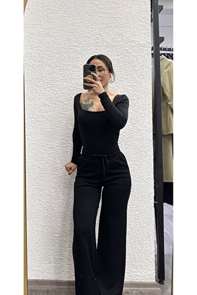 LOBOLIC Women's High Waist Wide Leg Relaxed Fit Casual Trousers