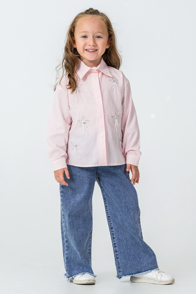 kinderos Star Stone Shirt and Trousers Girls' 2-Piece Set - 26K 4489