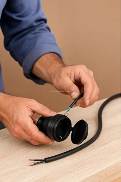 Nacario NrcrioShop مقبس تمديد مطاطي، 16A، 220V، مع غطاء، مقبس متنقل، نوع خارج...