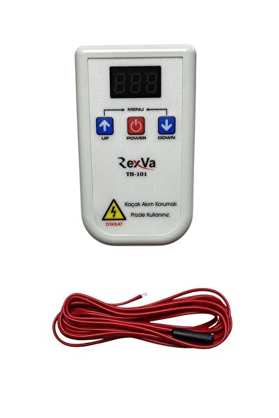 Rexva Heating Film Rexva TH-101 Priz Tipi Dijital Termostat Elektronik Termos...