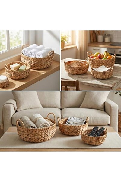 Nacario مجموعة منظمات من القش مكونة من جلد قطع بمقبض دائري من NrcrioShop - من...