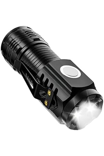 Yıldızan arsnshop Süper Parlak 500 Lümen LED El Feneri | USB Type-C Şarjlı, 5...