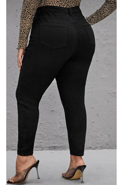 CASY CİLEO Plus Size Body-Fitting, Comfortable, High Waist, Tight-Legged Jean...