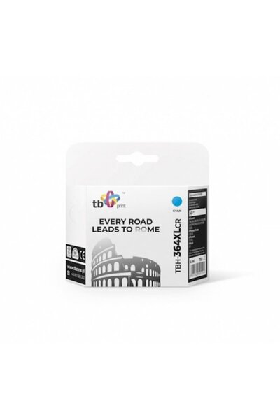 TB Print Ink Cartridge, Compatible with HP, Cyan