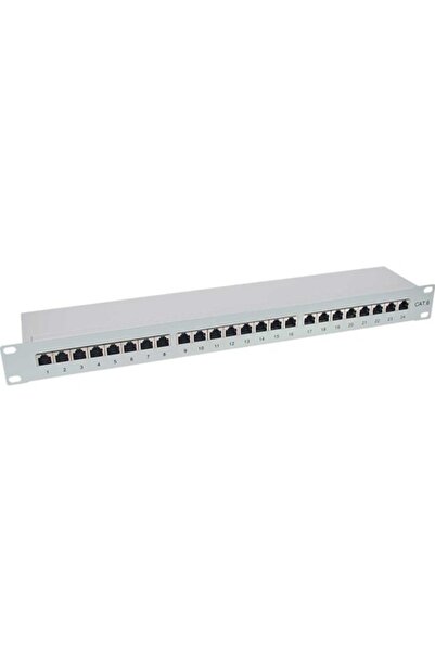 EQUIP Patch panel 19'' 24 porturi 1U cat.6 ecranat gri