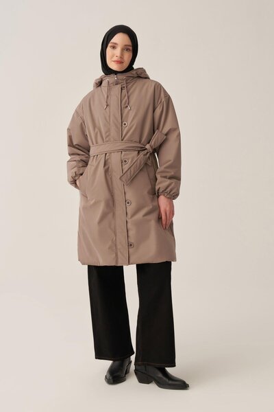 ALLDAY Mink-Belted Relax Inflatable Coat
