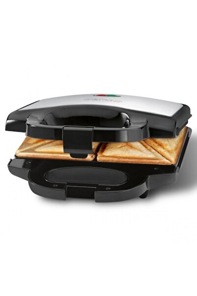 CLATRONIC Aparat de făcut sandvișuri ST 3778 750 W Negru, Oțel inoxidabil