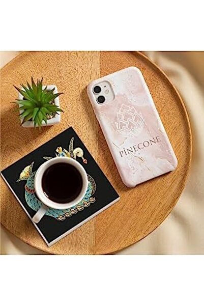 Nacario Nrcrioshop Abstract Art, Shahmeran Stone Coaster Set - 4 Pieces - Dec...