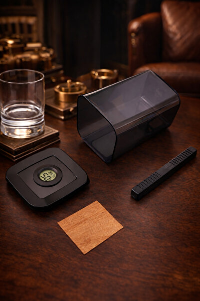 CigarFort Şeffaf Humidor Kutusu Akrilik 15 - 20 Puro