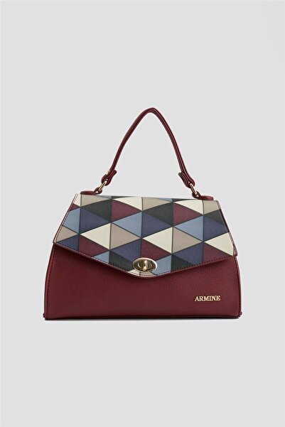 Armine Çanta Ekose 25YD7409 Bordo