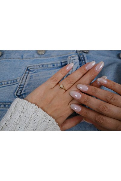 ATELİER TUĞBA خاتم YZK231 قابل للتعديل بتصميم قطة ملونة ومرصع بالأحجار