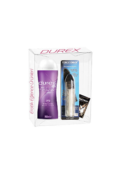 Durex AloeVera 2in1 200ml+3.5cm Dolgu Uzatmalı Süper Yumuşak 17 cm Şeffaf Kıl...