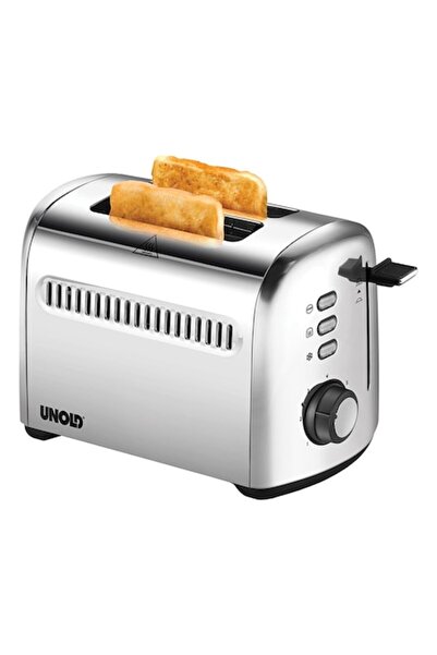 Unold Prăjitor de pâine retro Unold, 950W, 2 fante, argintiu