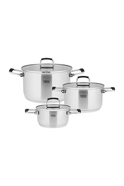 Teesa Комплект тенджери от неръждаема стомана 304 Cook Prime
