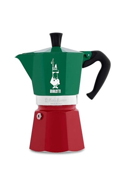Bialetti Μηχανή εσπρέσο Moka Express, 6 φλιτζάνια, 270 ml, κόκκινο/πράσινο