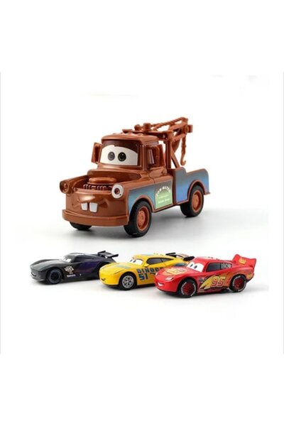 PICCGROVE® Set of 4 cars, type Cars, Pull-back And Release, + 3 years, Metal