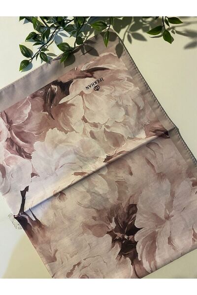 İpekhan Şakayık Desen İnce Pamuk Şal