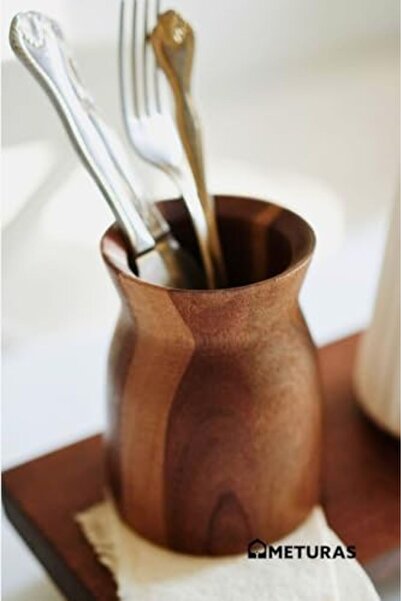 esplendor Espshopx Acacia Wood Spoon Holder, Kitchen Organizer, 10 X 12.7 Cm,...