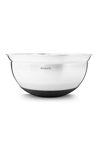 Brabantia Mixing Bowl Profile 3L, Matte Steel / Black