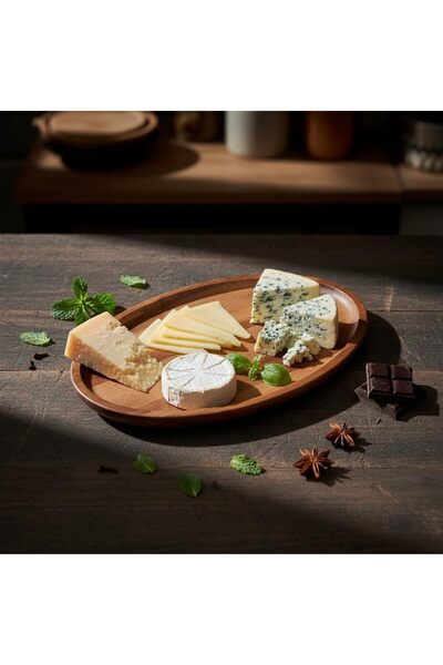 Nacario Nrcrioshop Acacia Wood Oval Presentation Plate (28X18 cm) |   Natural...