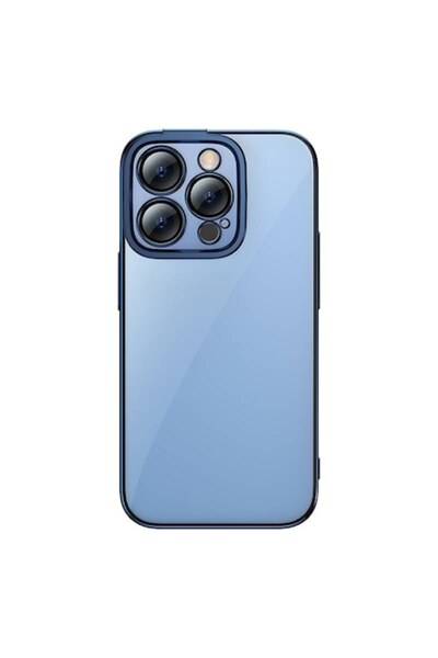 Baseus Θήκη Glitter + Γυαλί συμβατή με Apple για iPhone 14 Pro (Μπλε)