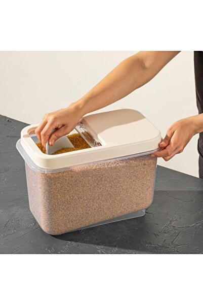 Yıldızan Esnshop Kayar Storage Box with Lid, Transparent Plastic, Kitchen Bat...