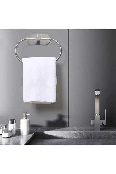 Nacario Nrcrioshop Adhesive Towel Ring, Stainless Steel Brushed Nickel Adhesi...