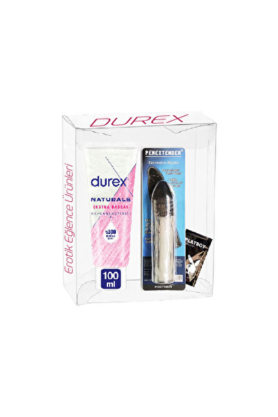 Durex Naturals Ekstra Hassas Jel 100ml + 17cm Üzeri Tırtıklı 3.5 Cm Uzatmalı ...