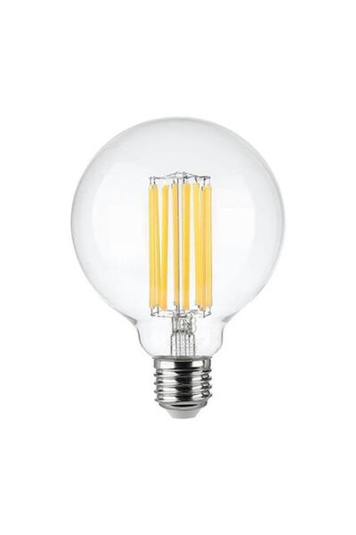 V-TAC E27 G95 LED Filament Bulb 6W 2700K